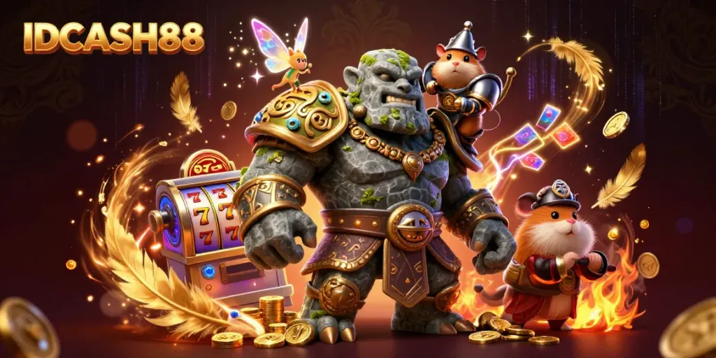 Experience the thrill of IDCASH88 with dynamic characters, vibrant gaming elements, and immersive visuals