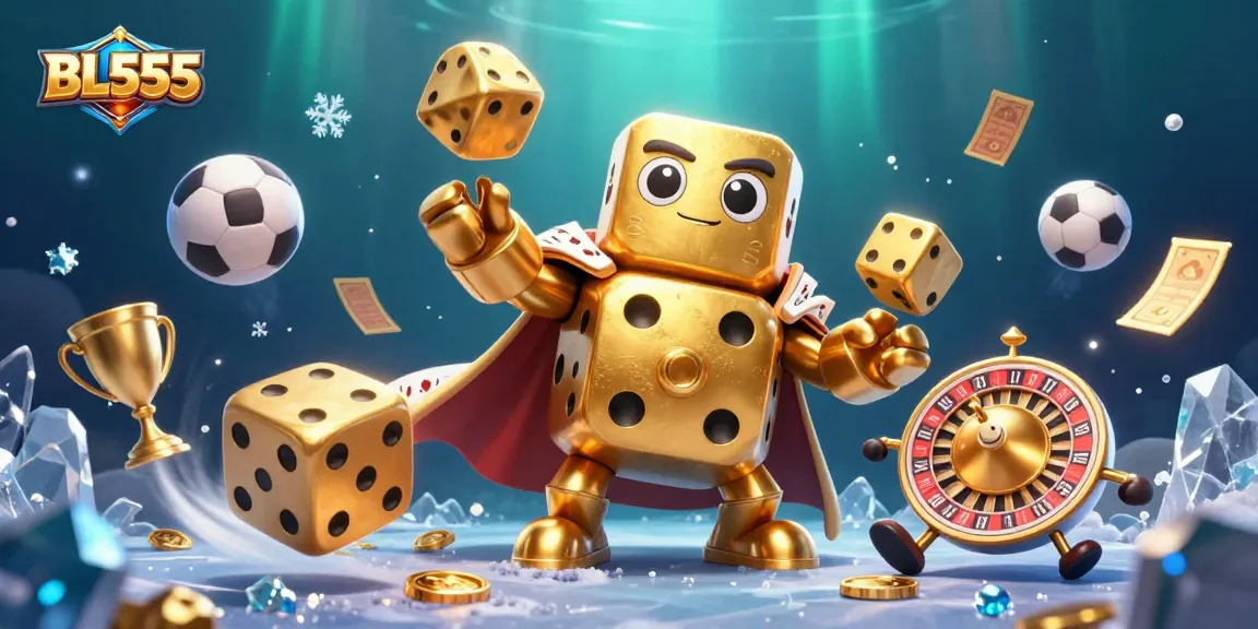 Engage with thrilling gaming at BL555 while enjoying dynamic golden dice and energetic sports elements.