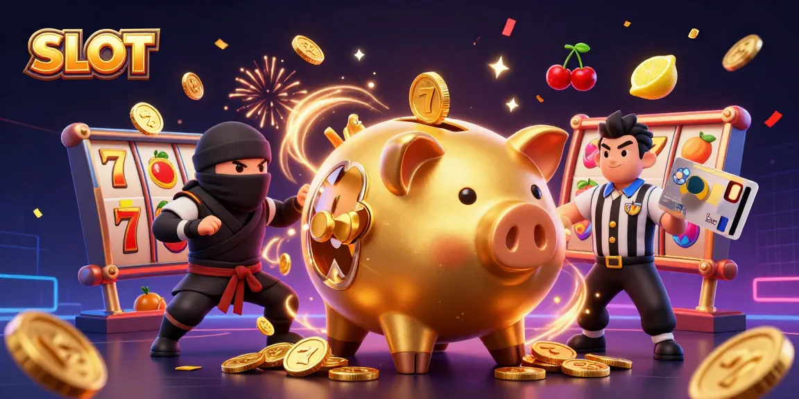 Experience exciting SLOT gameplay with vibrant characters amidst a jackpot celebration, showcasing thrilling casino elements.